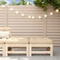 vidaXL Gartenhocker mit Kissen 2 Stk. Massivholz Kiefer vidaXL Gartenhocker mit Kissen 2 Stk. Massivholz Kiefer