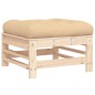 vidaXL Gartenhocker mit Kissen 2 Stk. Massivholz Kiefer vidaXL Gartenhocker mit Kissen 2 Stk. Massivholz Kiefer