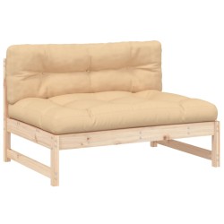 vidaXL Mittelsofa 120x80 cm Massivholz Kiefer