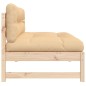vidaXL Mittelsofa 120x80 cm Massivholz Kiefer vidaXL Mittelsofa 120x80 cm Massivholz Kiefer