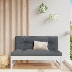 vidaXL Mittelsofa Weiß 120x80 cm Massivholz Kiefer