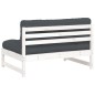 vidaXL Mittelsofa Weiß 120x80 cm Massivholz Kiefer vidaXL Mittelsofa Weiß 120x80 cm Massivholz Kiefer