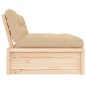 vidaXL Mittelsofa 120x80 cm Massivholz Kiefer vidaXL Mittelsofa 120x80 cm Massivholz Kiefer
