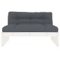 vidaXL Mittelsofa Weiß 120x80 cm Massivholz Kiefer vidaXL Mittelsofa Weiß 120x80 cm Massivholz Kiefer