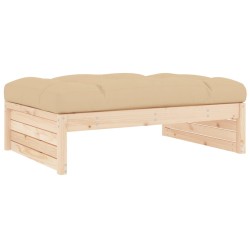 vidaXL Gartenhocker 120x80 cm Massivholz Kiefer