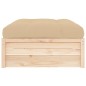 vidaXL Gartenhocker 120x80 cm Massivholz Kiefer vidaXL Gartenhocker 120x80 cm Massivholz Kiefer