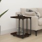 vidaXL Beistelltisch mit Rollen Räuchereiche 50x35x55,5 cm vidaXL Beistelltisch mit Rollen Räuchereiche 50x35x55,5 cm