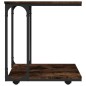 vidaXL Beistelltisch mit Rollen Räuchereiche 50x35x55,5 cm vidaXL Beistelltisch mit Rollen Räuchereiche 50x35x55,5 cm