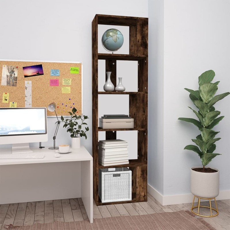 vidaXL Bücherregal Räuchereiche 45x24x160 cm Holzwerkstoff vidaXL Bücherregal Räuchereiche 45x24x160 cm Holzwerkstoff