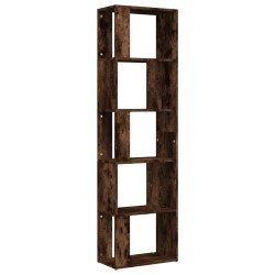 vidaXL Bücherregal Räuchereiche 45x24x160 cm Holzwerkstoff