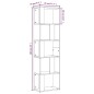 vidaXL Bücherregal Räuchereiche 45x24x160 cm Holzwerkstoff vidaXL Bücherregal Räuchereiche 45x24x160 cm Holzwerkstoff
