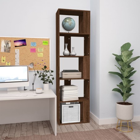 vidaXL Bücherregal Braun Eichen-Optik 45x24x160 cm Holzwerkstoff