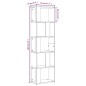 vidaXL Bücherregal Braun Eichen-Optik 45x24x160 cm Holzwerkstoff vidaXL Bücherregal Braun Eichen-Optik 45x24x160 cm Holzwerkstoff