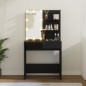 vidaXL Schminktisch mit LED-Leuchten Schwarz 74,5x40x141 cm vidaXL Schminktisch mit LED-Leuchten Schwarz 74,5x40x141 cm