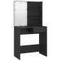 vidaXL Schminktisch mit LED-Leuchten Schwarz 74,5x40x141 cm vidaXL Schminktisch mit LED-Leuchten Schwarz 74,5x40x141 cm