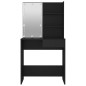 vidaXL Schminktisch mit LED-Leuchten Schwarz 74,5x40x141 cm vidaXL Schminktisch mit LED-Leuchten Schwarz 74,5x40x141 cm