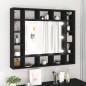 vidaXL LED-Spiegelschrank Schwarz 91x15x76,5 cm vidaXL LED-Spiegelschrank Schwarz 91x15x76,5 cm