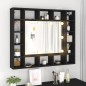 vidaXL LED-Spiegelschrank Schwarz 91x15x76,5 cm vidaXL LED-Spiegelschrank Schwarz 91x15x76,5 cm