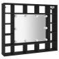 vidaXL LED-Spiegelschrank Schwarz 91x15x76,5 cm vidaXL LED-Spiegelschrank Schwarz 91x15x76,5 cm