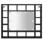 vidaXL LED-Spiegelschrank Schwarz 91x15x76,5 cm vidaXL LED-Spiegelschrank Schwarz 91x15x76,5 cm
