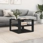 vidaXL Couchtisch Schwarz 59,5x59,5x40 cm Holzwerkstoff vidaXL Couchtisch Schwarz 59,5x59,5x40 cm Holzwerkstoff