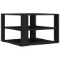 vidaXL Couchtisch Schwarz 59,5x59,5x40 cm Holzwerkstoff vidaXL Couchtisch Schwarz 59,5x59,5x40 cm Holzwerkstoff