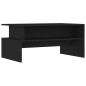 vidaXL Couchtisch Schwarz 90x55x42,5 cm Holzwerkstoff vidaXL Couchtisch Schwarz 90x55x42,5 cm Holzwerkstoff
