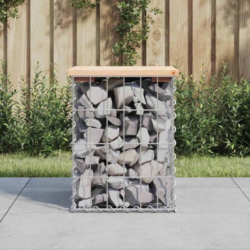 vidaXL Gartenbank aus Gabionen 33x31x42 cm Massivholz Kiefer vidaXL Gartenbank aus Gabionen 33x31x42 cm Massivholz Kiefer