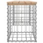 vidaXL Gartenbank aus Gabionen 103x31x42 cm Massivholz Kiefer