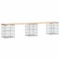 vidaXL Gartenbank aus Gabionen 203x31x42 cm Massivholz Kiefer vidaXL Gartenbank aus Gabionen 203x31x42 cm Massivholz Kiefer