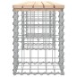 vidaXL Gartenbank aus Gabionen 203x31x42 cm Massivholz Kiefer vidaXL Gartenbank aus Gabionen 203x31x42 cm Massivholz Kiefer