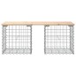 vidaXL Gartenbank aus Gabionen 103x44x42 cm Massivholz Kiefer vidaXL Gartenbank aus Gabionen 103x44x42 cm Massivholz Kiefer