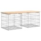 vidaXL Gartenbank aus Gabionen 103x44x42 cm Massivholz Kiefer vidaXL Gartenbank aus Gabionen 103x44x42 cm Massivholz Kiefer