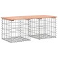 vidaXL Gartenbank aus Gabionen 103x44x42 cm Massivholz Douglasie vidaXL Gartenbank aus Gabionen 103x44x42 cm Massivholz Douglasie