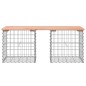 vidaXL Gartenbank aus Gabionen 103x44x42 cm Massivholz Douglasie vidaXL Gartenbank aus Gabionen 103x44x42 cm Massivholz Douglasie