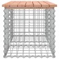 vidaXL Gartenbank aus Gabionen 103x44x42 cm Massivholz Douglasie vidaXL Gartenbank aus Gabionen 103x44x42 cm Massivholz Douglasie