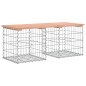 vidaXL Gartenbank aus Gabionen 103x44x42 cm Massivholz Douglasie vidaXL Gartenbank aus Gabionen 103x44x42 cm Massivholz Douglasie