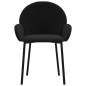 vidaXL Esszimmerstühle 2 Stk. Schwarz Samt vidaXL Esszimmerstühle 2 Stk. Schwarz Samt