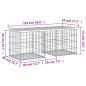 vidaXL Gartenbank aus Gabionen 103x44x42 cm Massivholz Douglasie vidaXL Gartenbank aus Gabionen 103x44x42 cm Massivholz Douglasie