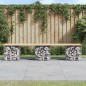 vidaXL Gartenbank aus Gabionen 203x44x42 cm Massivholz Kiefer vidaXL Gartenbank aus Gabionen 203x44x42 cm Massivholz Kiefer