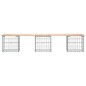 vidaXL Gartenbank aus Gabionen 203x44x42 cm Massivholz Kiefer vidaXL Gartenbank aus Gabionen 203x44x42 cm Massivholz Kiefer