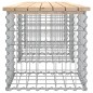 vidaXL Gartenbank aus Gabionen 203x44x42 cm Massivholz Kiefer vidaXL Gartenbank aus Gabionen 203x44x42 cm Massivholz Kiefer