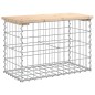 vidaXL Gartenbank aus Gabionen 63x31,5x42 cm Massivholz Kiefer vidaXL Gartenbank aus Gabionen 63x31,5x42 cm Massivholz Kiefer
