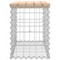 vidaXL Gartenbank aus Gabionen 63x31,5x42 cm Massivholz Kiefer vidaXL Gartenbank aus Gabionen 63x31,5x42 cm Massivholz Kiefer