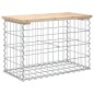 vidaXL Gartenbank aus Gabionen 63x31,5x42 cm Massivholz Kiefer vidaXL Gartenbank aus Gabionen 63x31,5x42 cm Massivholz Kiefer