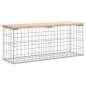 vidaXL Gartenbank aus Gabionen 103x31,5x42 cm Massivholz Kiefer vidaXL Gartenbank aus Gabionen 103x31,5x42 cm Massivholz Kiefer