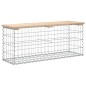 vidaXL Gartenbank aus Gabionen 103x31,5x42 cm Massivholz Kiefer vidaXL Gartenbank aus Gabionen 103x31,5x42 cm Massivholz Kiefer