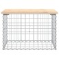 vidaXL Gartenbank aus Gabionen 63x44x42 cm Massivholz Kiefer vidaXL Gartenbank aus Gabionen 63x44x42 cm Massivholz Kiefer