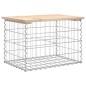 vidaXL Gartenbank aus Gabionen 63x44x42 cm Massivholz Kiefer vidaXL Gartenbank aus Gabionen 63x44x42 cm Massivholz Kiefer