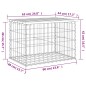 vidaXL Gartenbank aus Gabionen 63x44x42 cm Massivholz Kiefer vidaXL Gartenbank aus Gabionen 63x44x42 cm Massivholz Kiefer